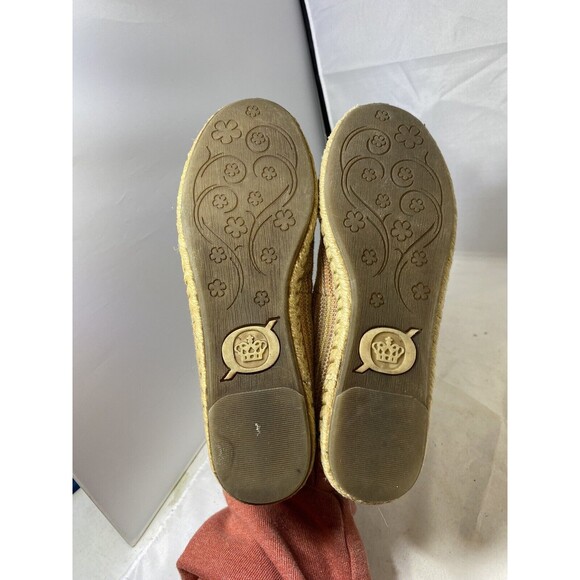 BORN Sitton Brown Multicolor Fabric Espadrilles Shoes 7 US B58006 Loafer - Picture 4 of 8